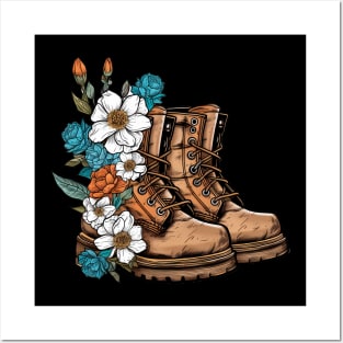 Blooming Boots: Nature's Style Inspiring Wanderlust Adventures Posters and Art